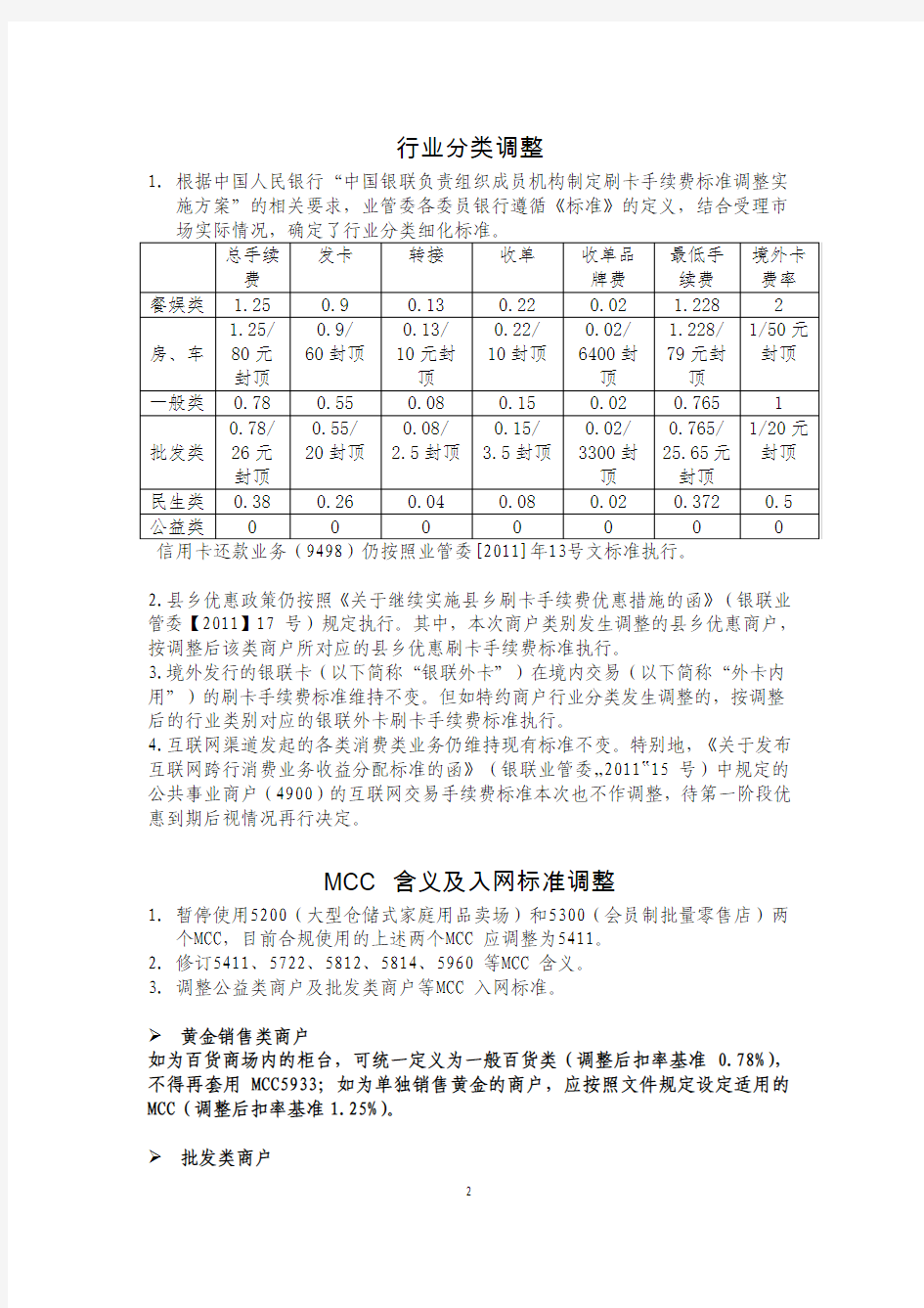 商户类别明细