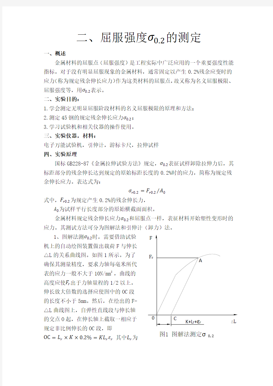 2屈服强度的测定