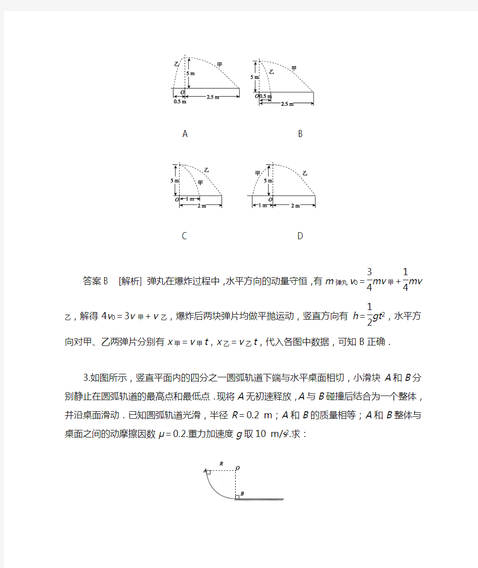 高中物理-动量守恒定律经典例题详解