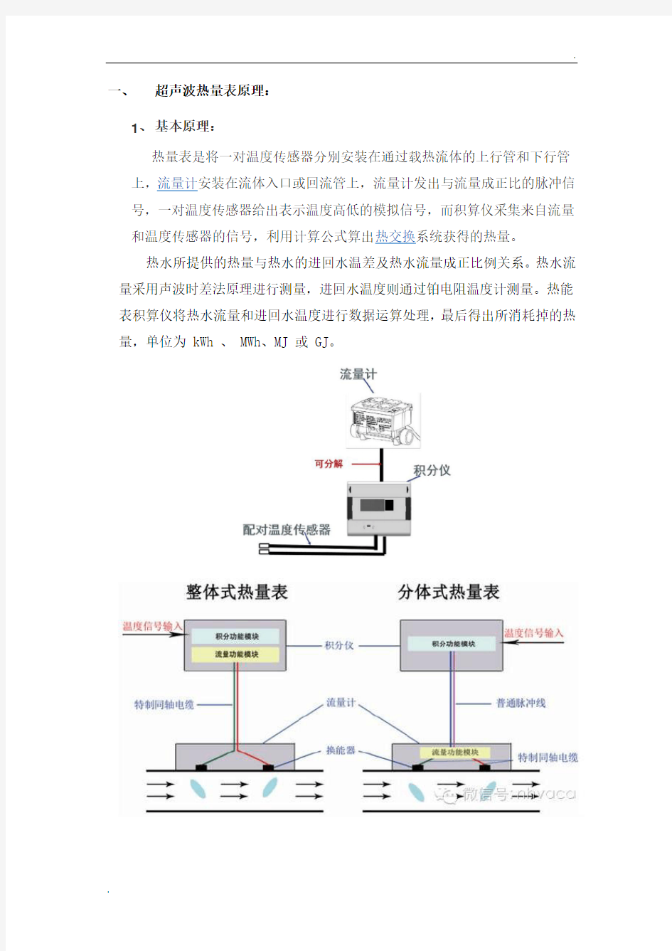 超声波热量表原理及应用