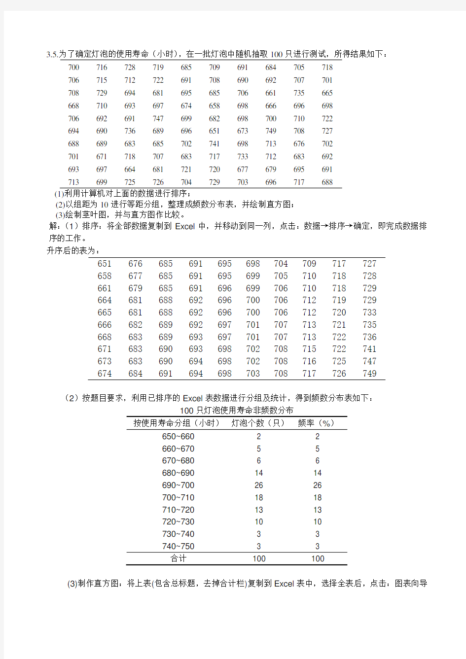 统计学第三章课后习题画图作业