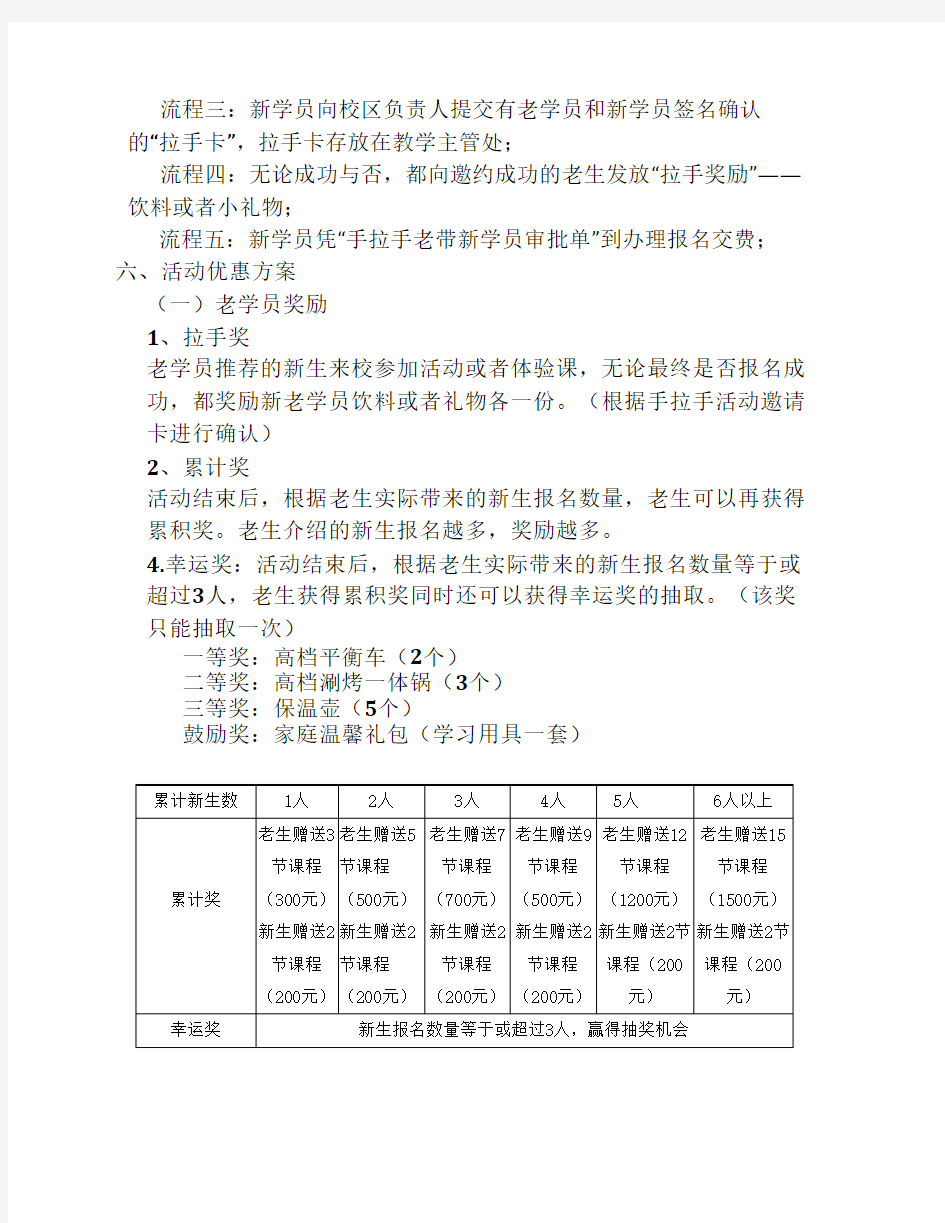 教育培训机构转介绍方案 精 简版 