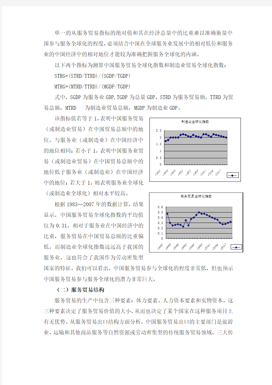 中国服务行业进出口贸易分析
