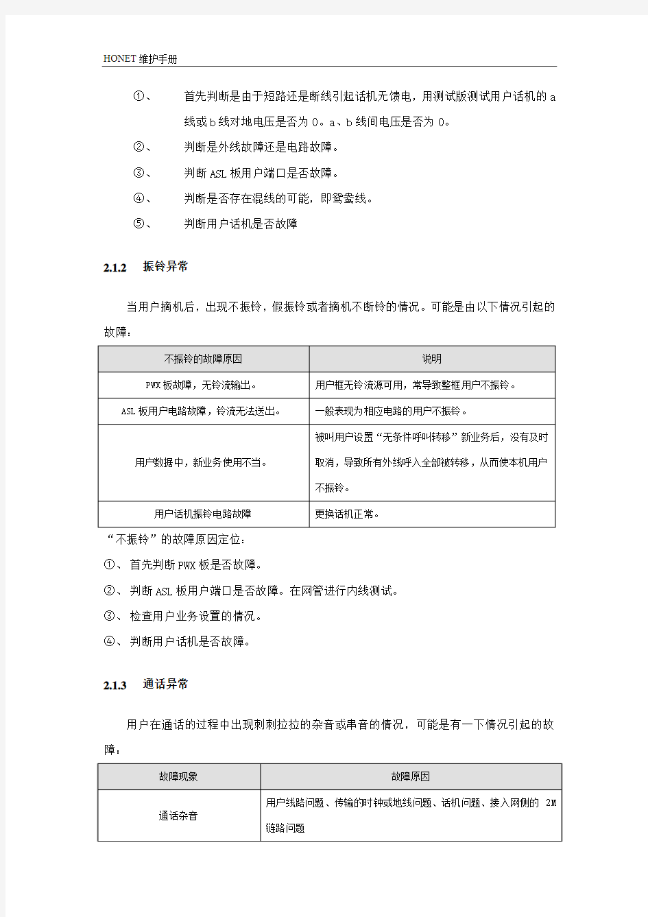 华为接入网故障分析案例