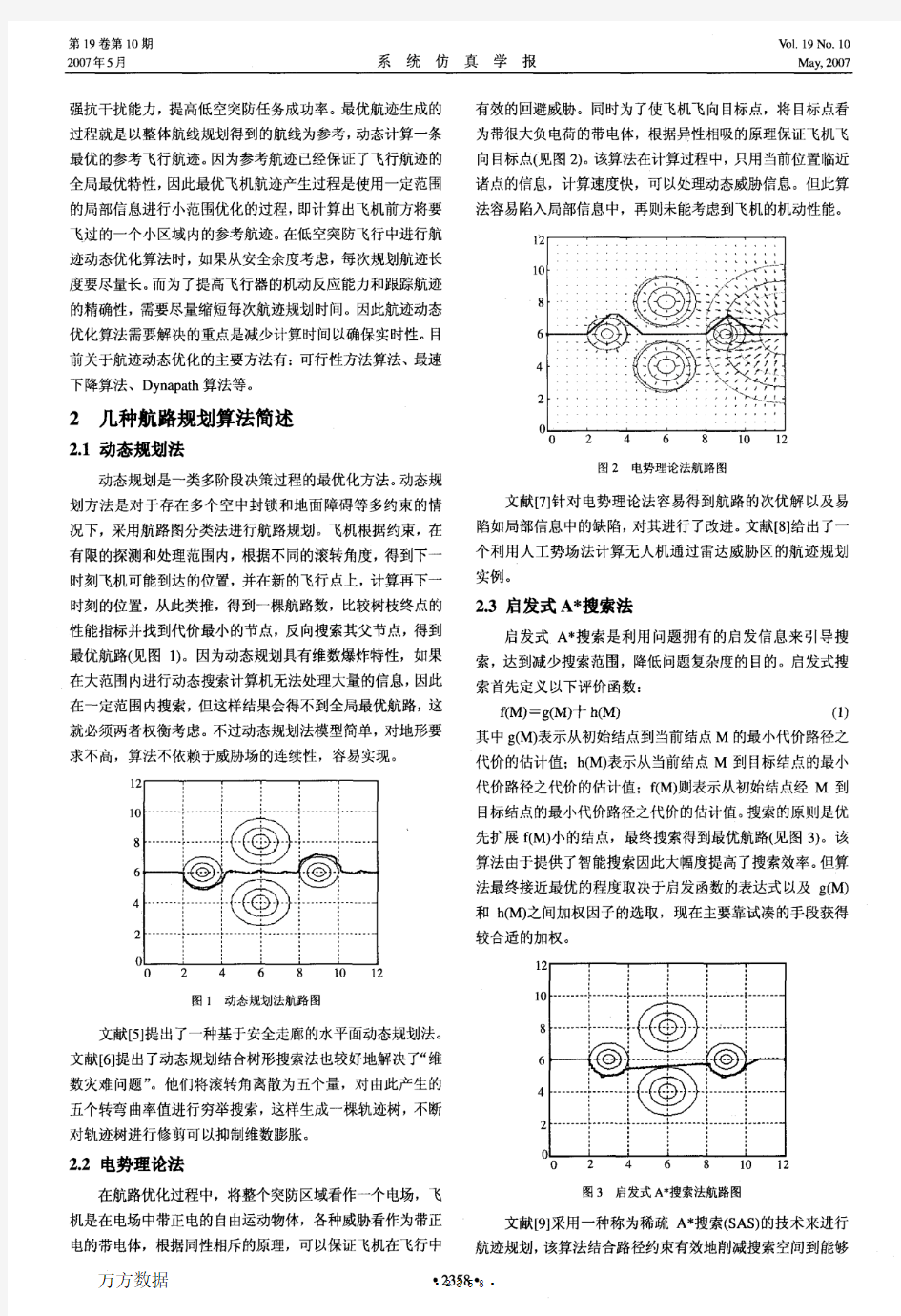 低空突防航路规划算法综述