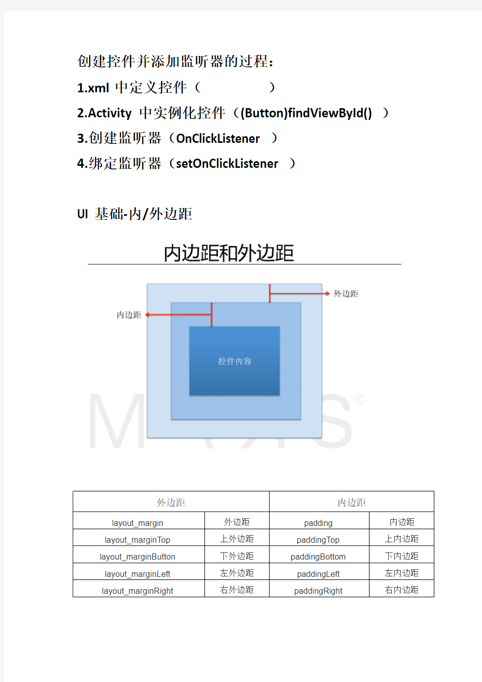 Android基础-控件的使用