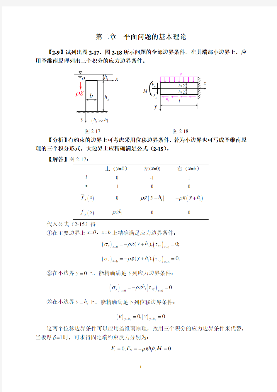 (完整word版)弹性力学简明教程(第四版)_第二章_课后作业题答案