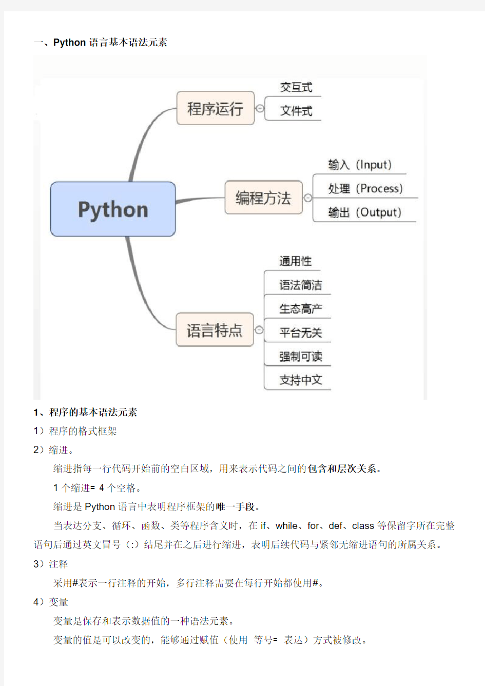 二级Python语言程序设计考试笔记