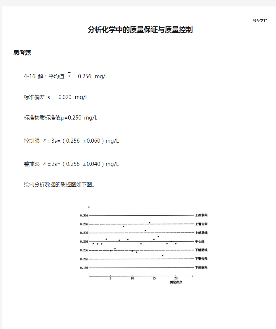 分析化学中的质量保证与质量控制