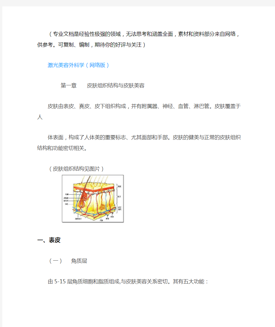 激光美容外科学