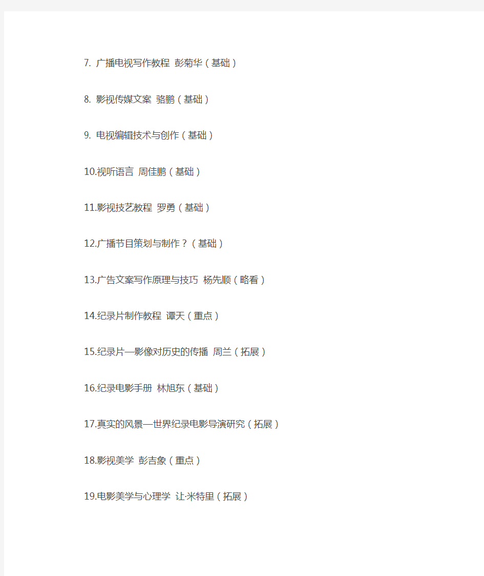 2019暨南大学广播电视专硕高分经验参考书大全