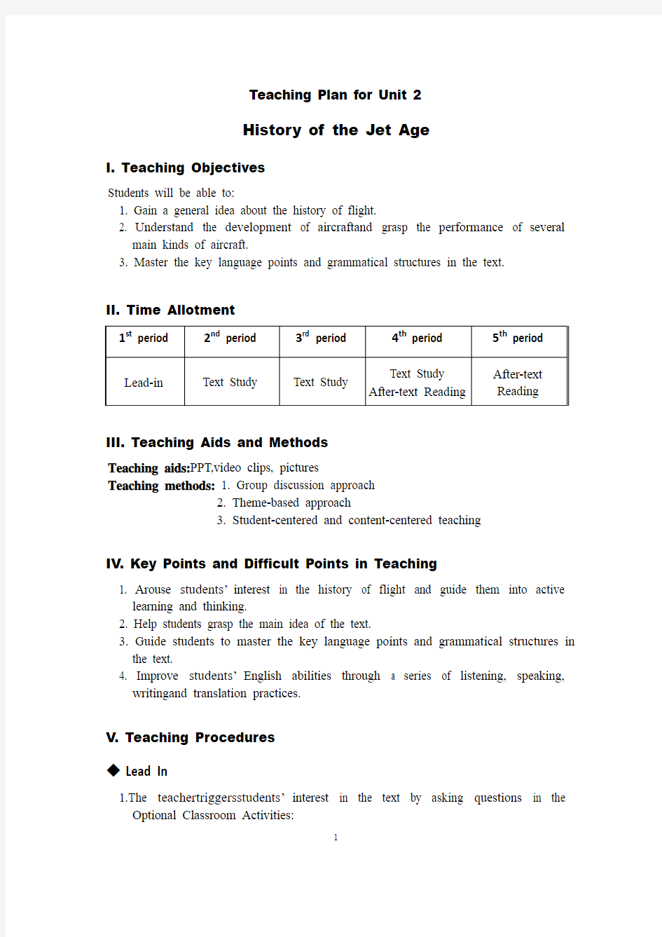 Unit 2 电子教案