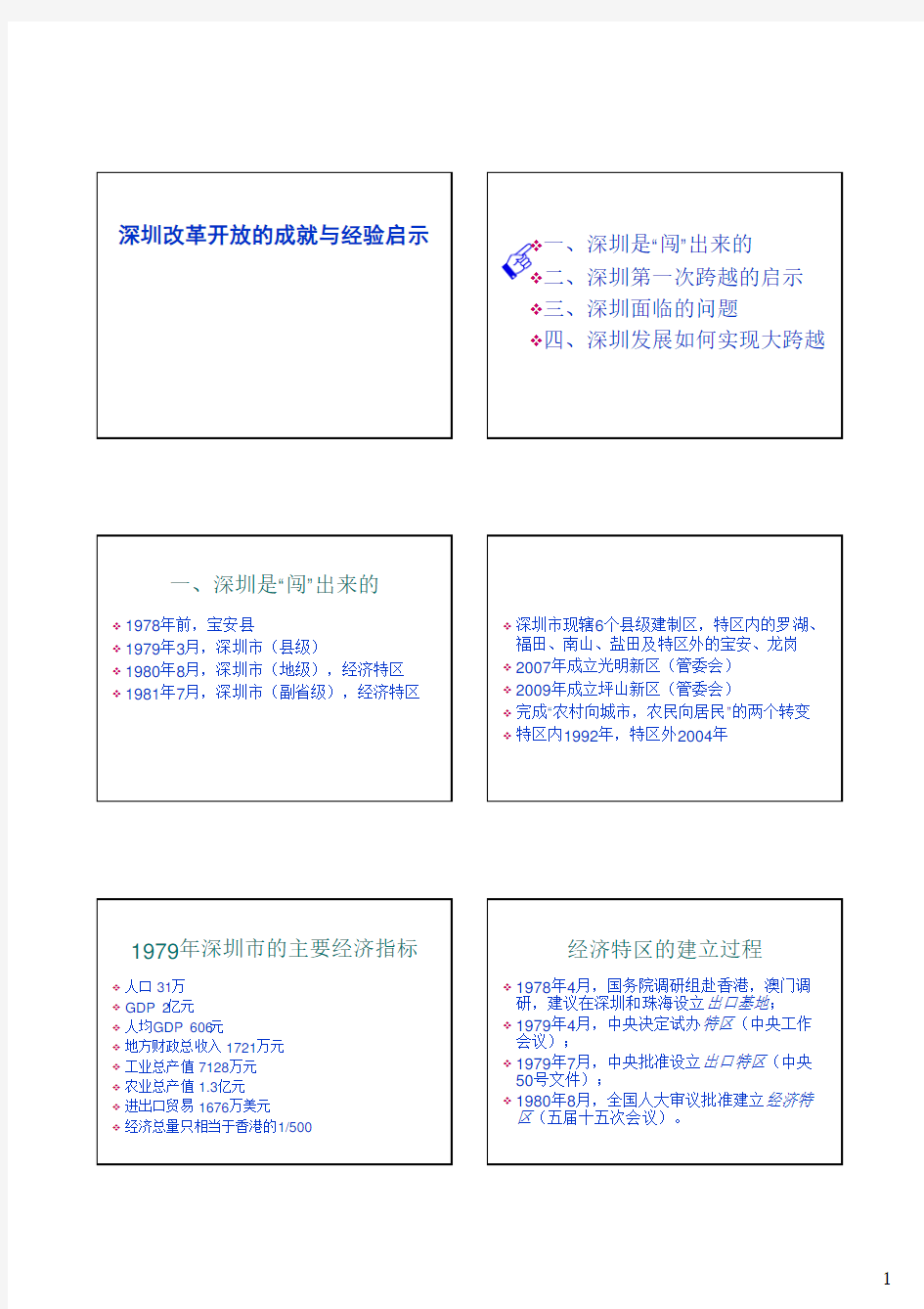 01深圳改革开放的成就与经验启示