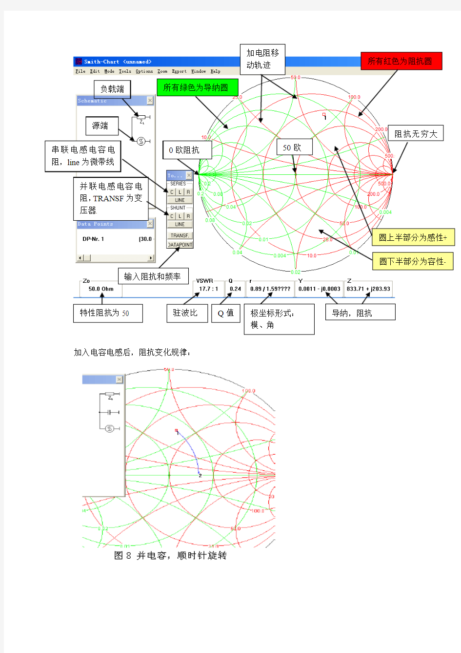 simth史密斯图软件做 阻抗匹配