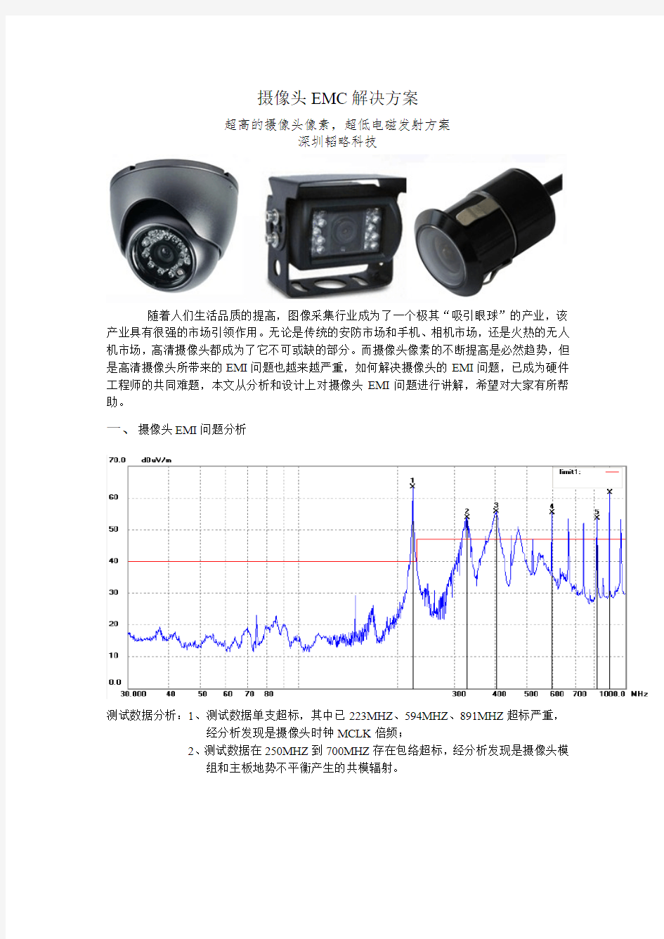 摄像头EMC解决方案