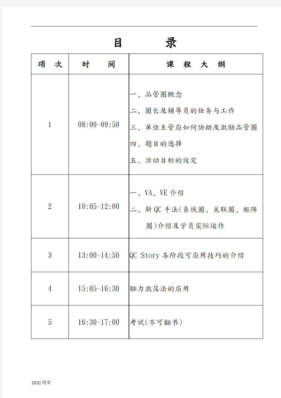 某知识公司品管圈活动手册范本