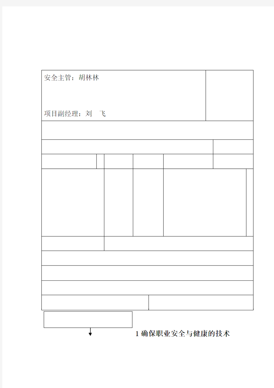 施工组织设计安全措施部分