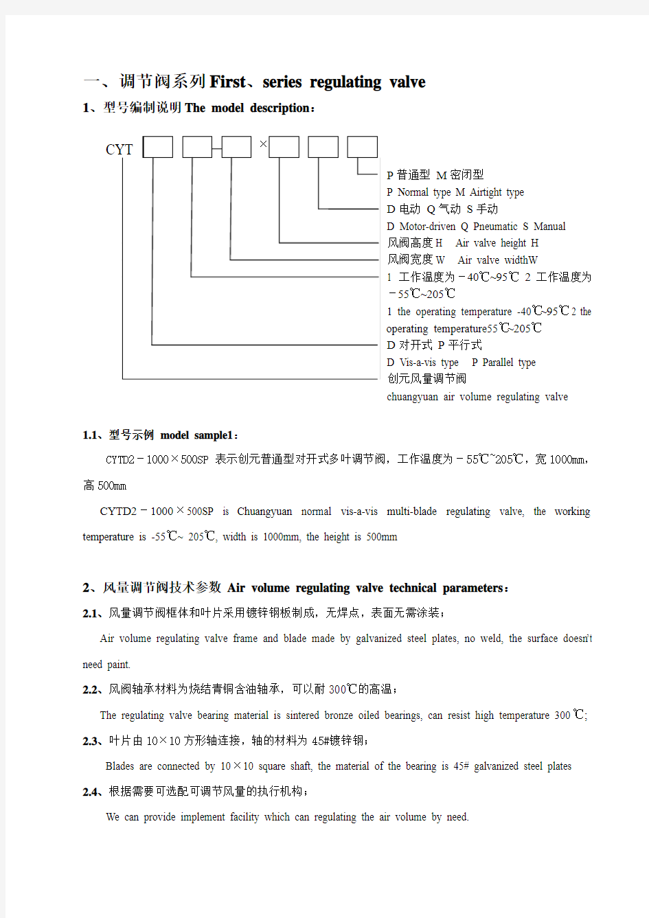 阀门样本