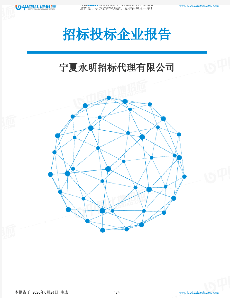 宁夏永明招标代理有限公司-招投标数据分析报告