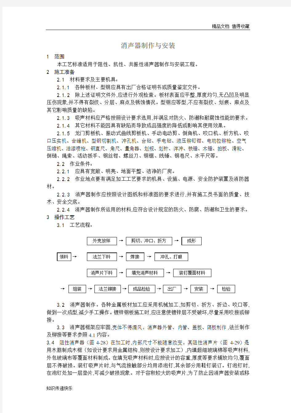 008消声器制作与安装