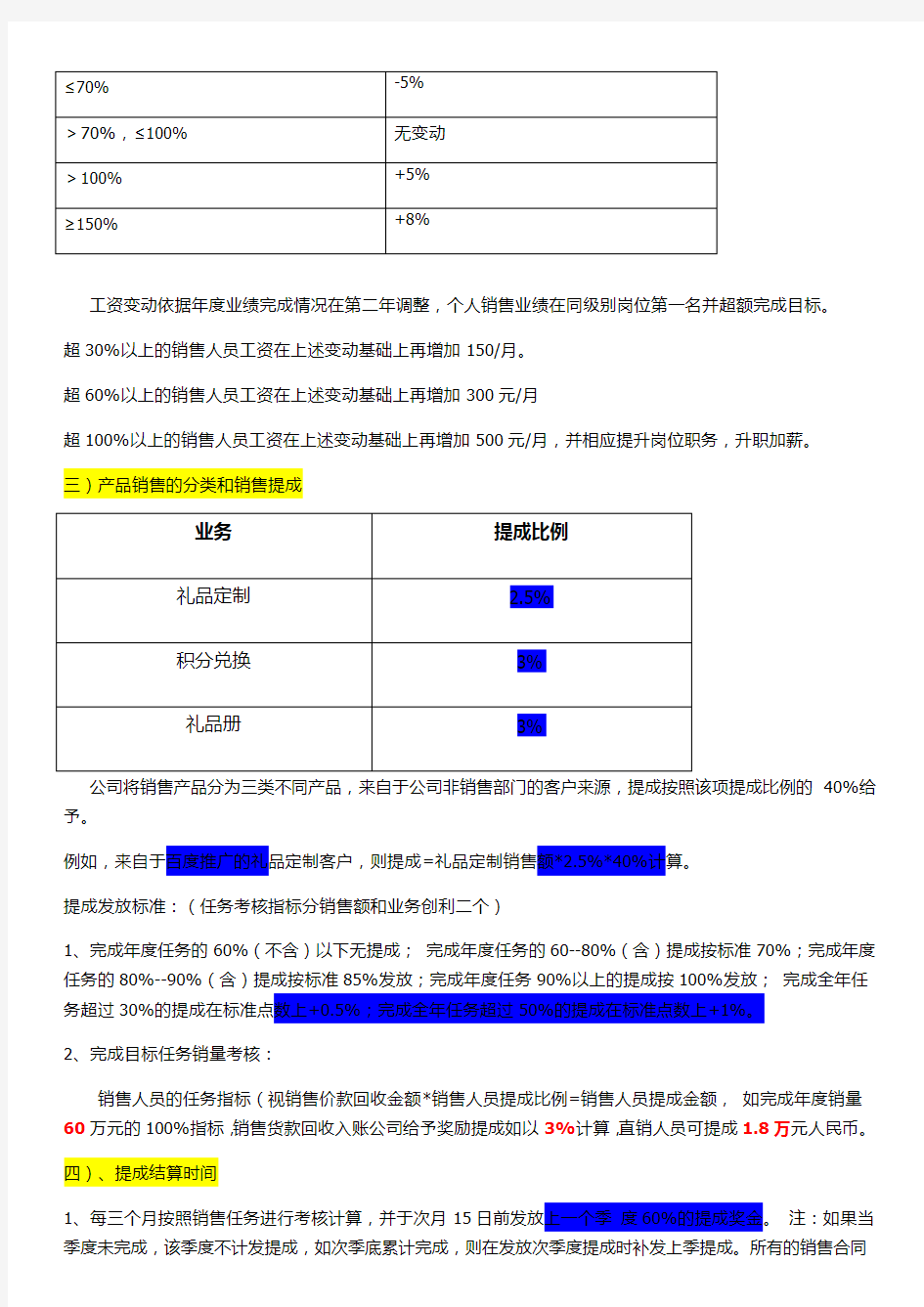 销售激励考核管理办法