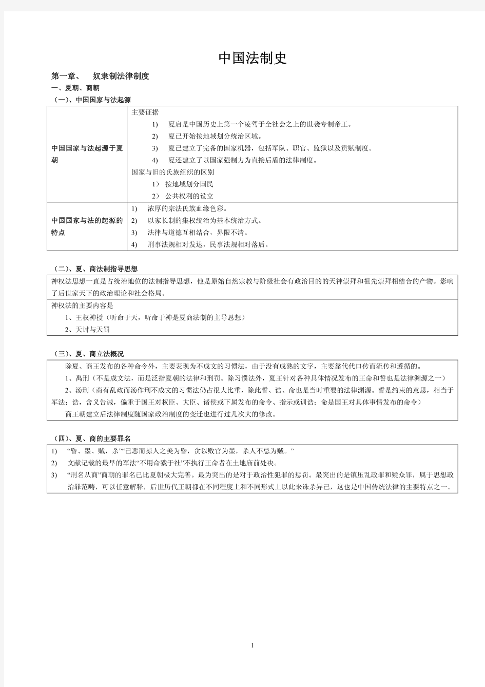 中国法制史笔记  .pdf