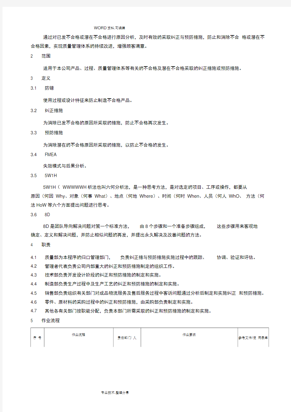 IATF16949纠正及预防措施管理程序_最新