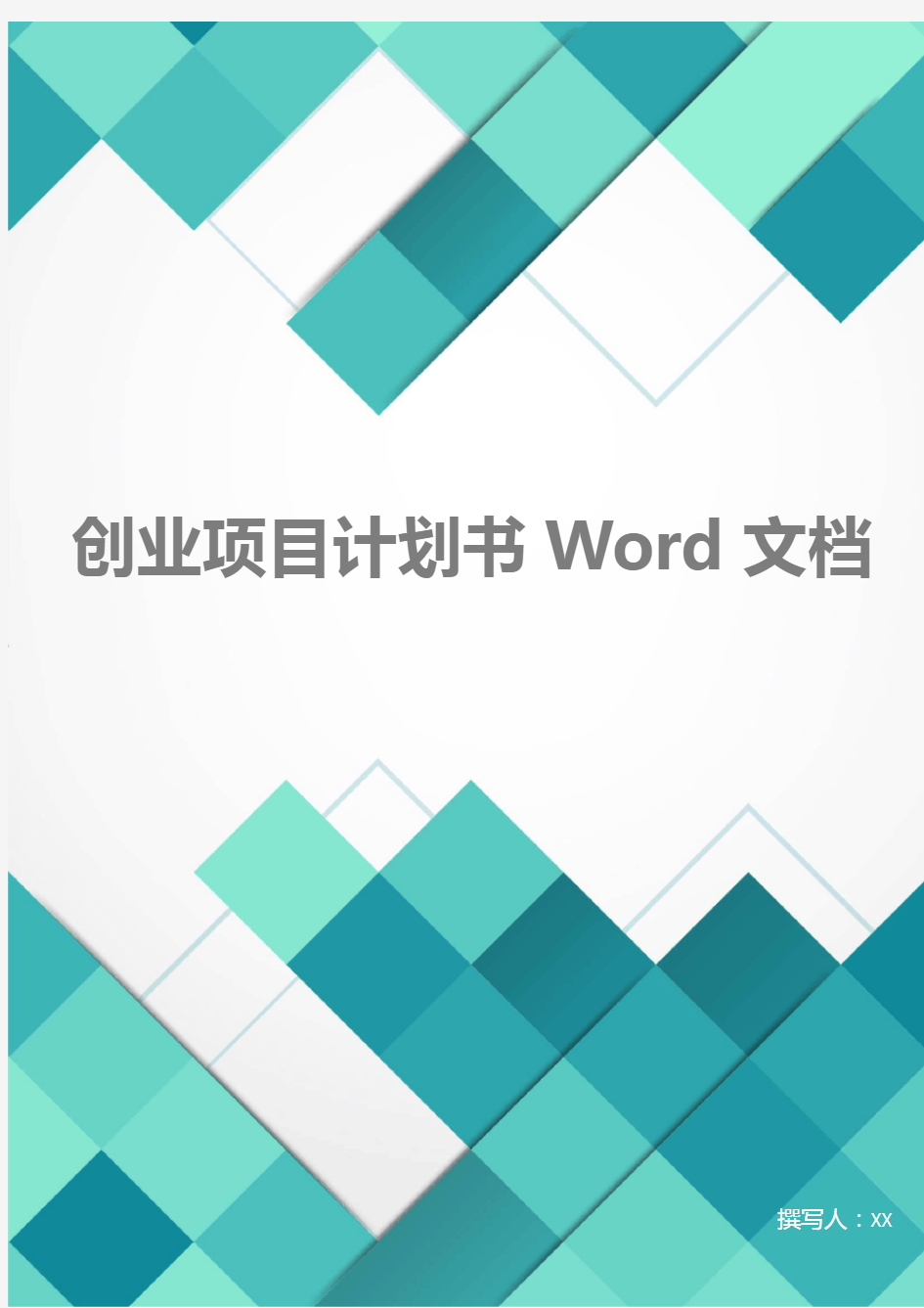 创业项目计划书Word文档