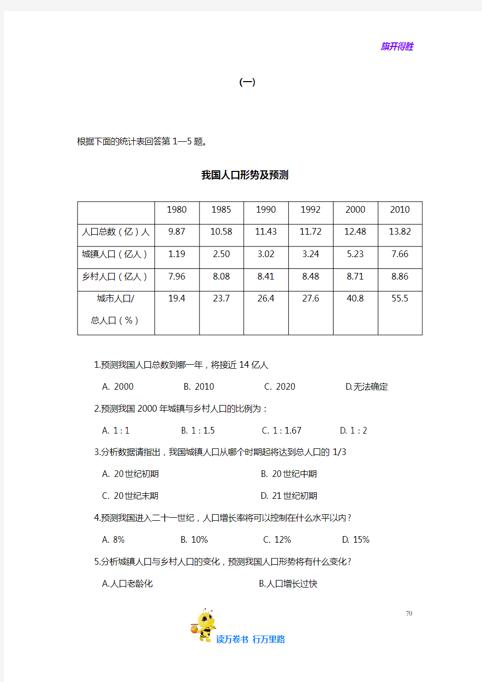 【银行招聘】资料分析-统计表1