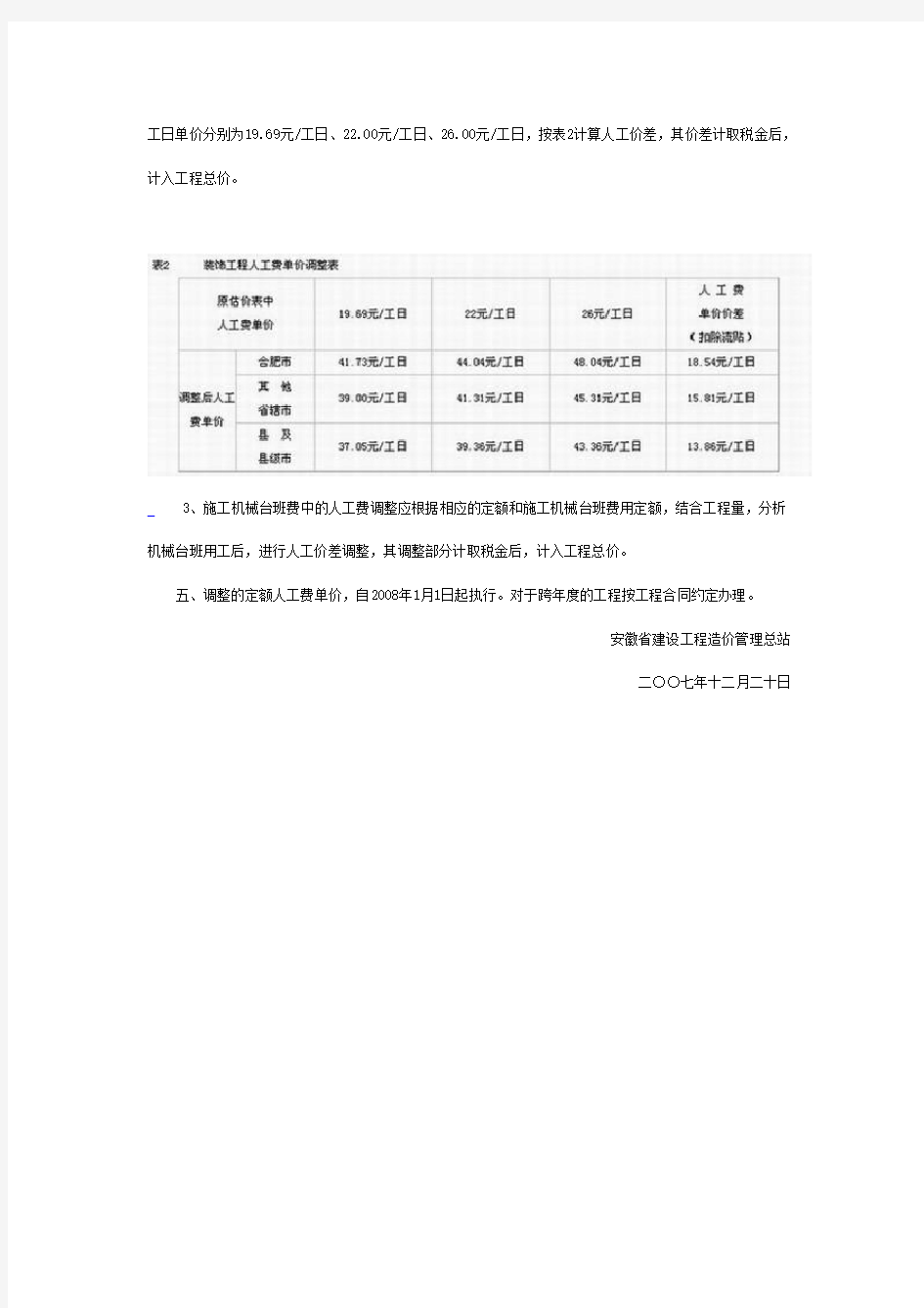 安徽省建设工程造价管理总站文件