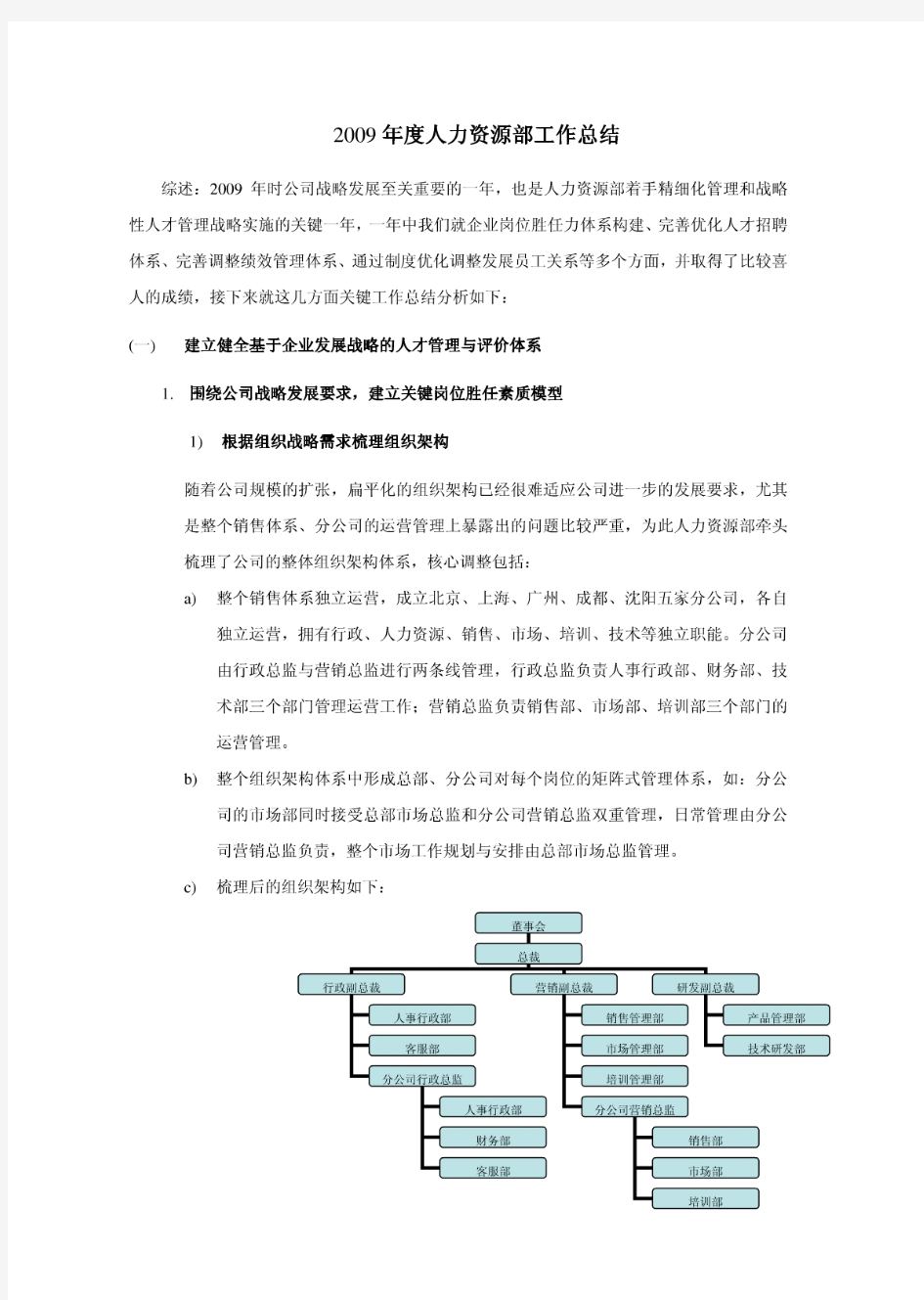 2009年度工作总结及2010年度规划