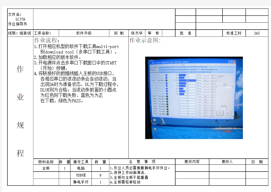 手机组装作业指导书A