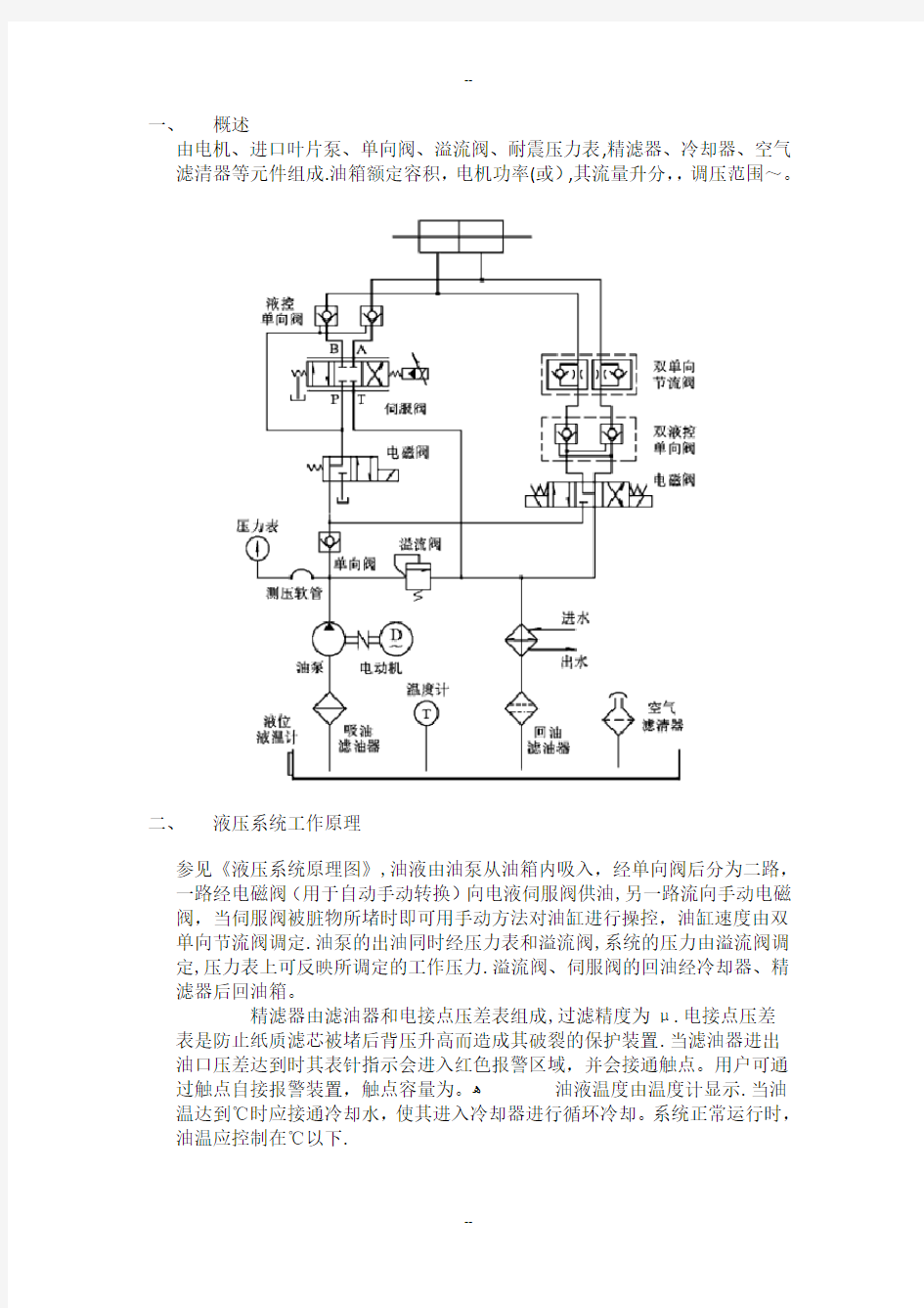 液压系统原理