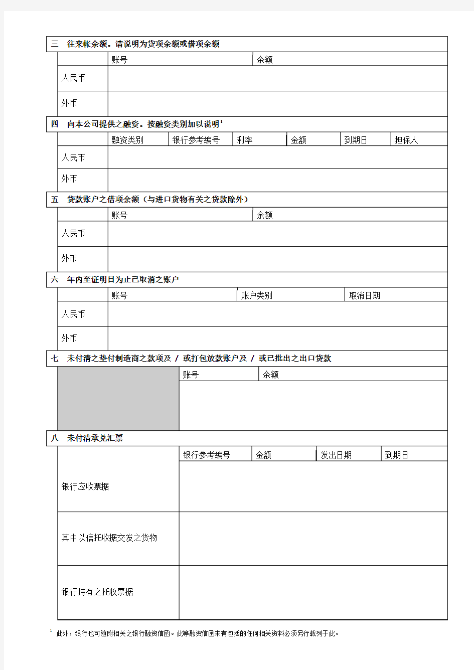香港公司审计银行询证函-Bank-Confirmation-香港会计师事务所需要-中文翻译版本加英文原版