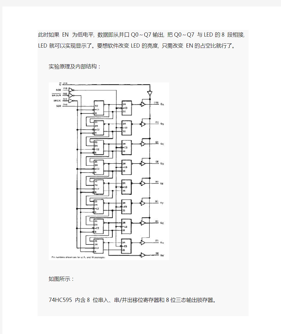 (完整版)595驱动数码管