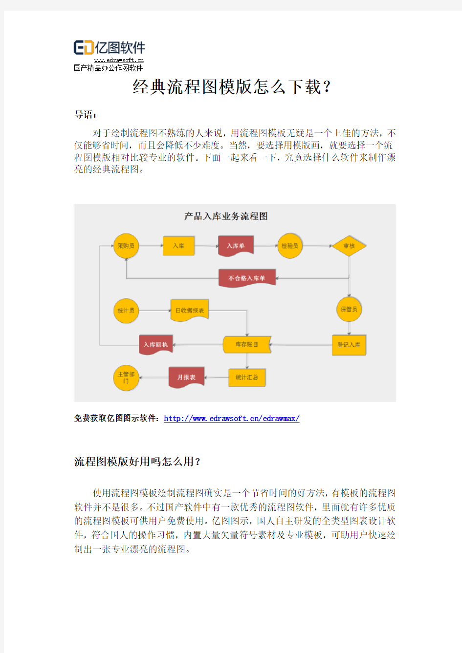 经典流程图模版怎么下载