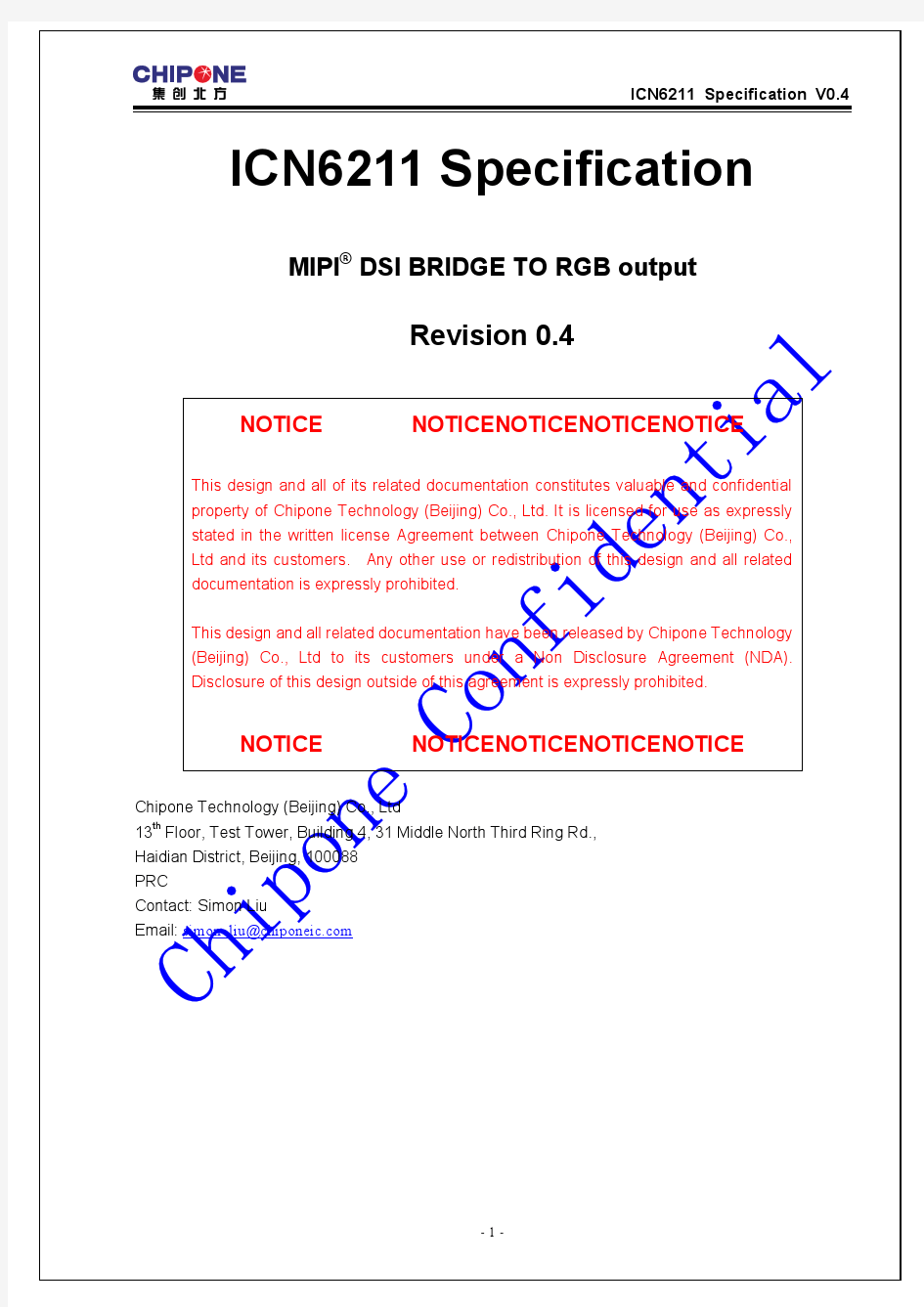 ICN6211_MIPI_RGB_specification_V04