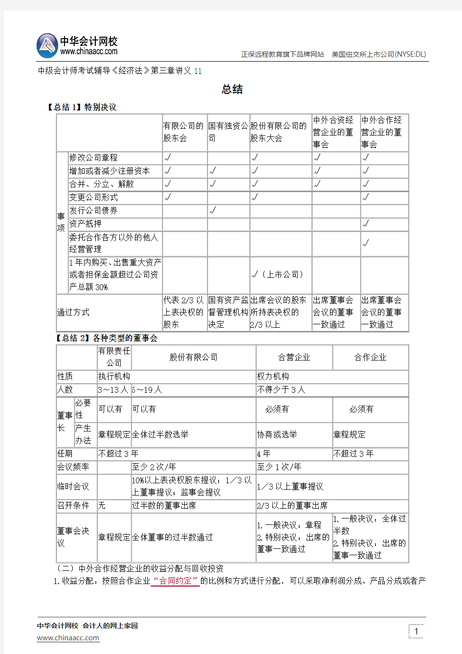 总结--中级会计师辅导《经济法》第三章讲义11