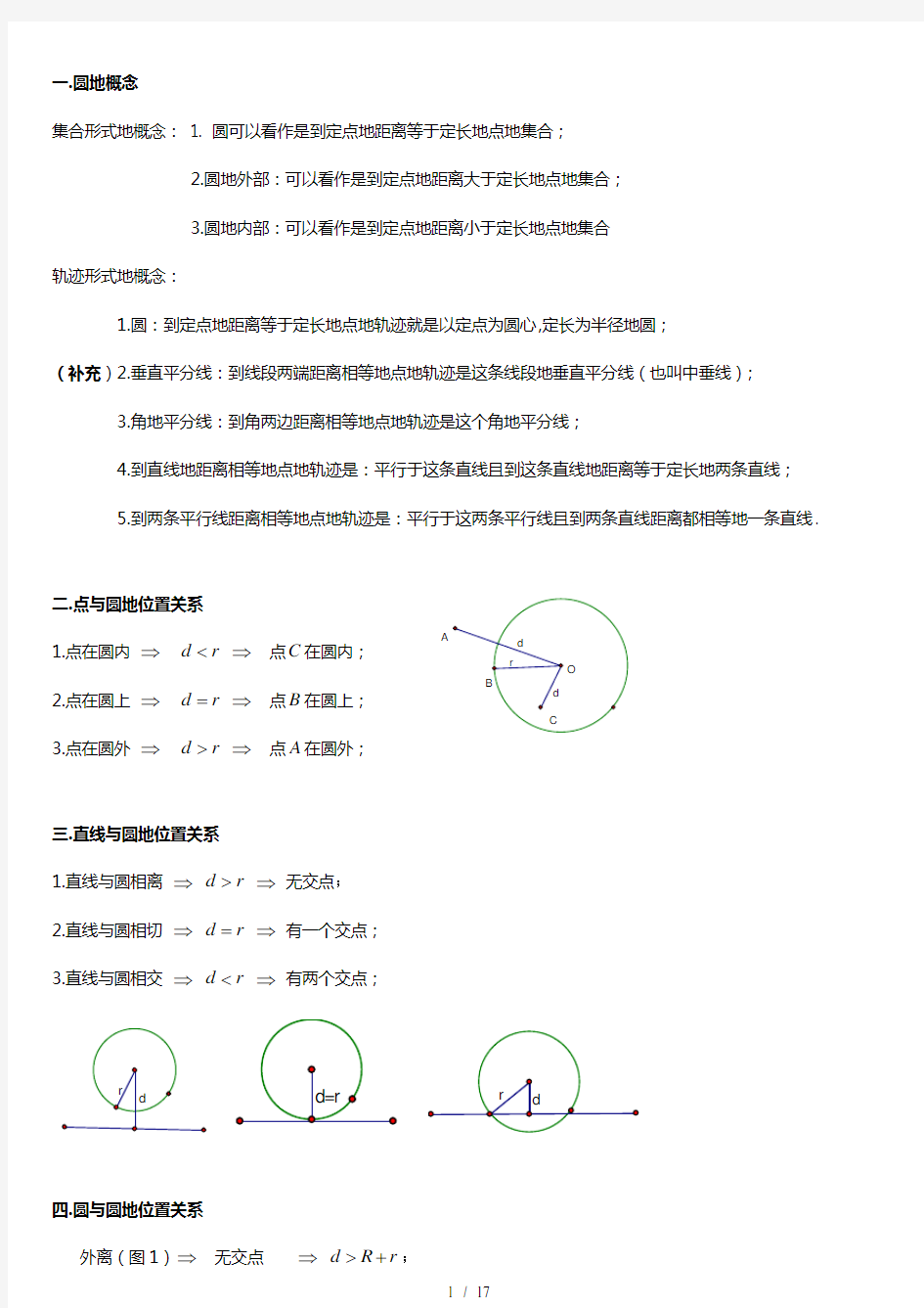 (完整版)中考数学圆综合题(含答案)