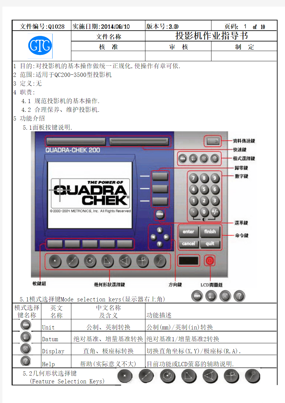 QC200型投影机使用方法2.0