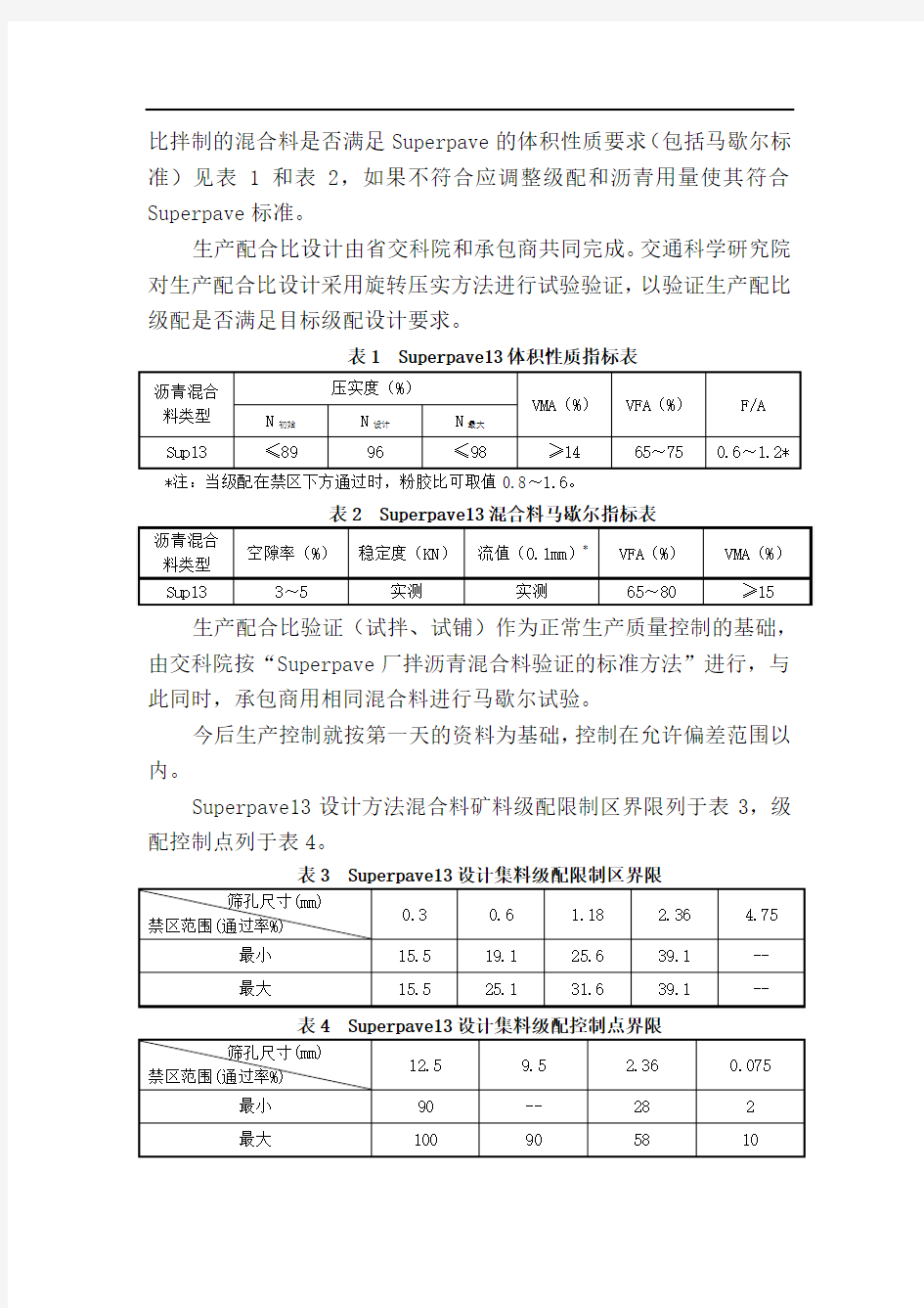 高性能沥青路面(superpave-13)上面层施工指导意见