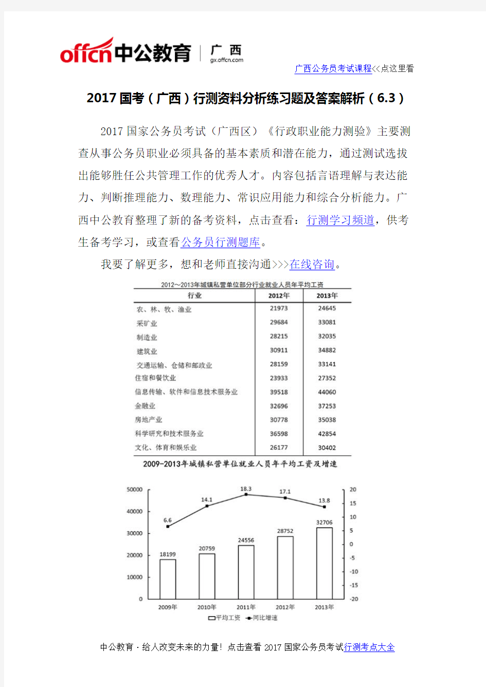 2017国考(广西)行测资料分析练习题及答案解析(6.3)