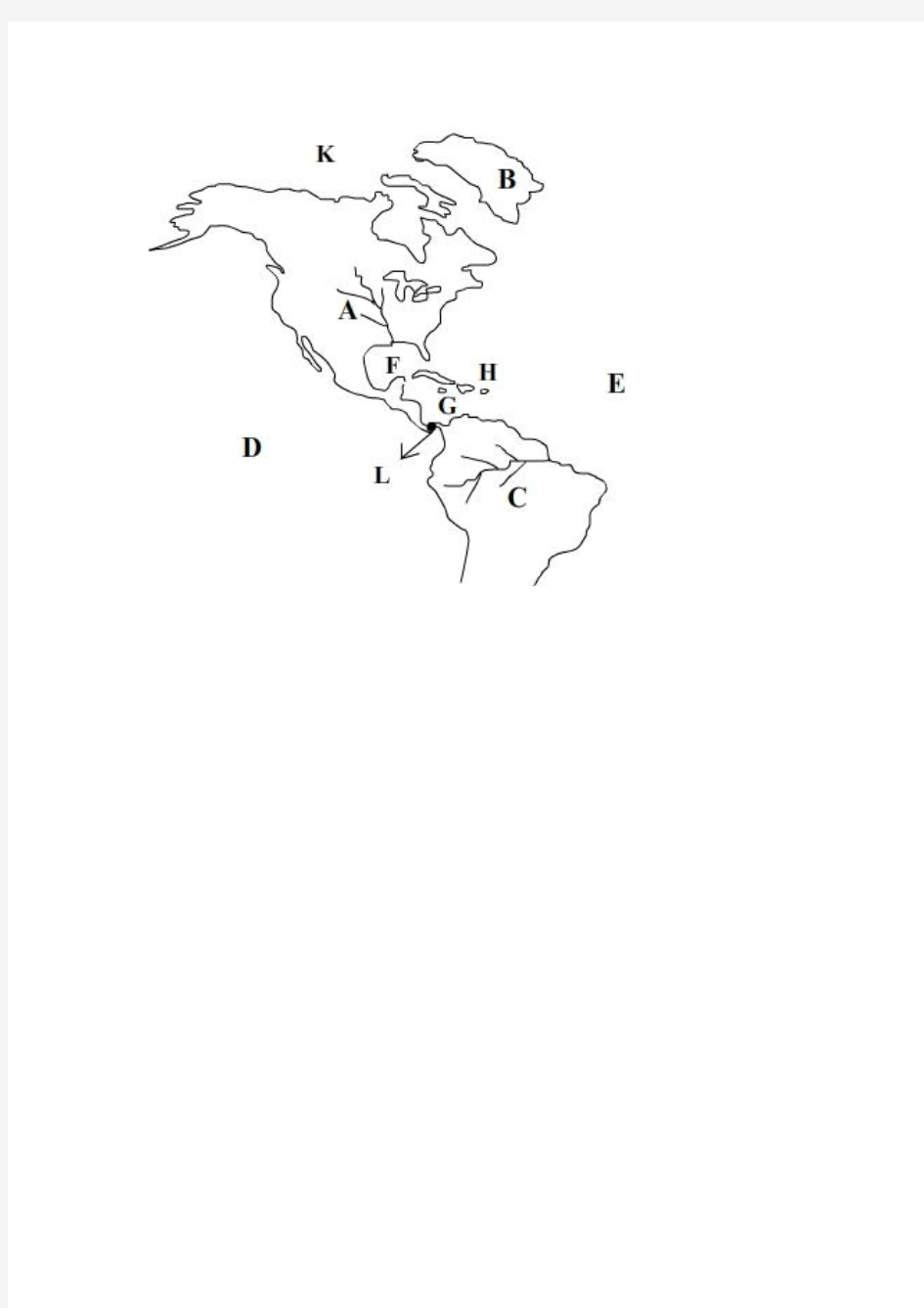 各个大洲的地图-简图-气候图-矢量图