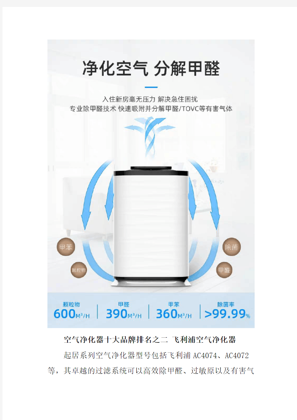 2020空气净化器十大排名 十大品牌排行榜单