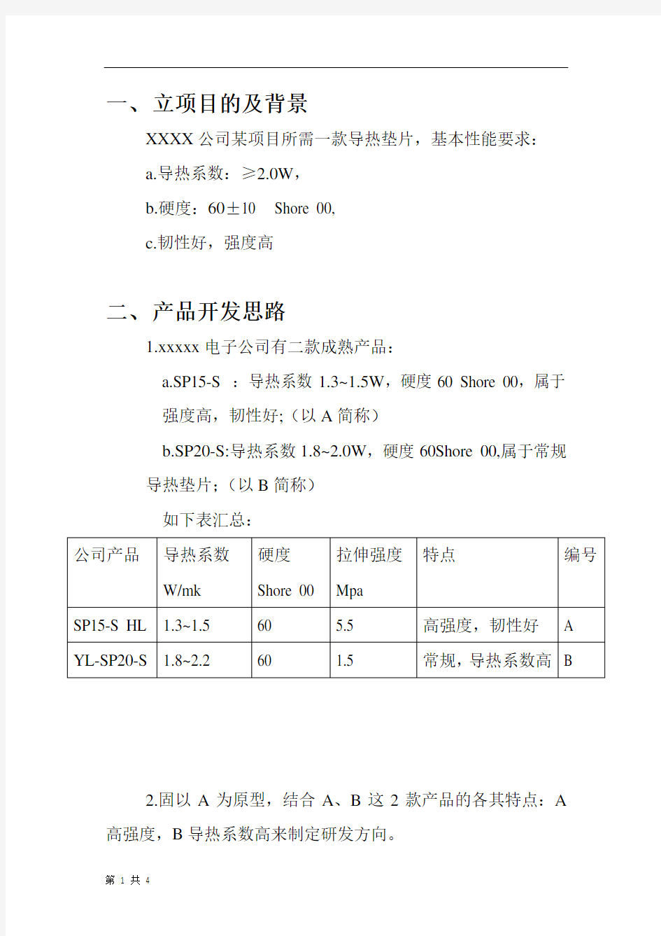 新产品开发评估报告