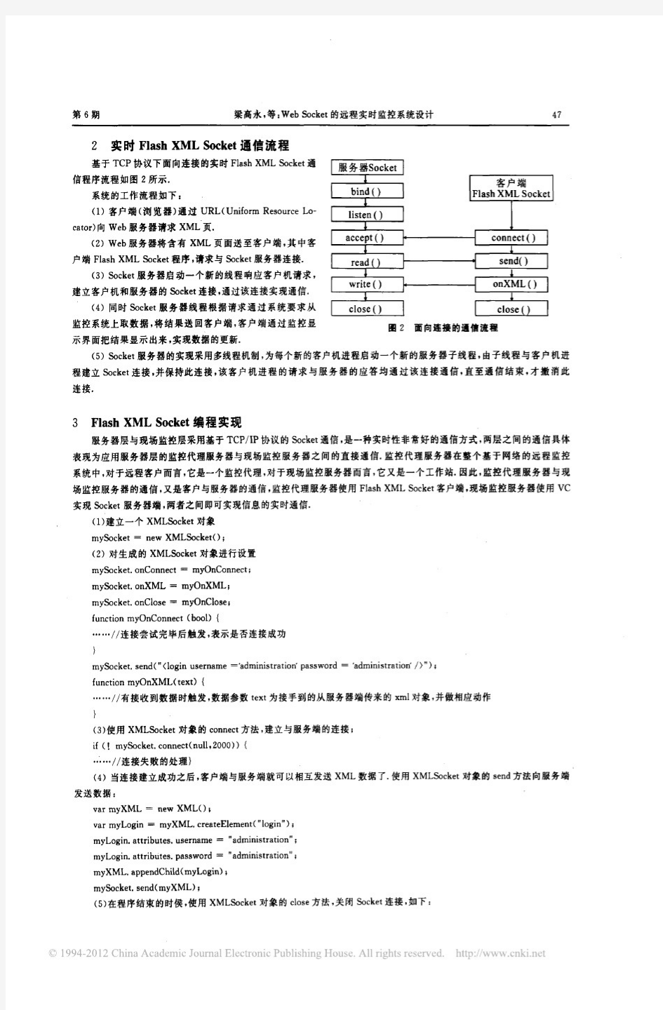 WebSocket的远程实时监控系统设计