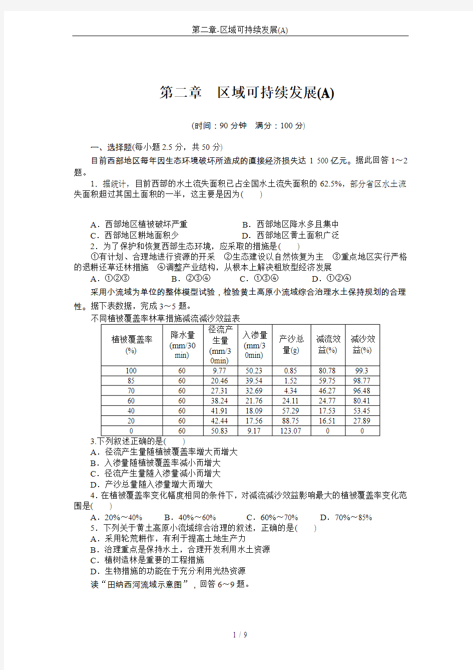 第二章-区域可持续发展(A)