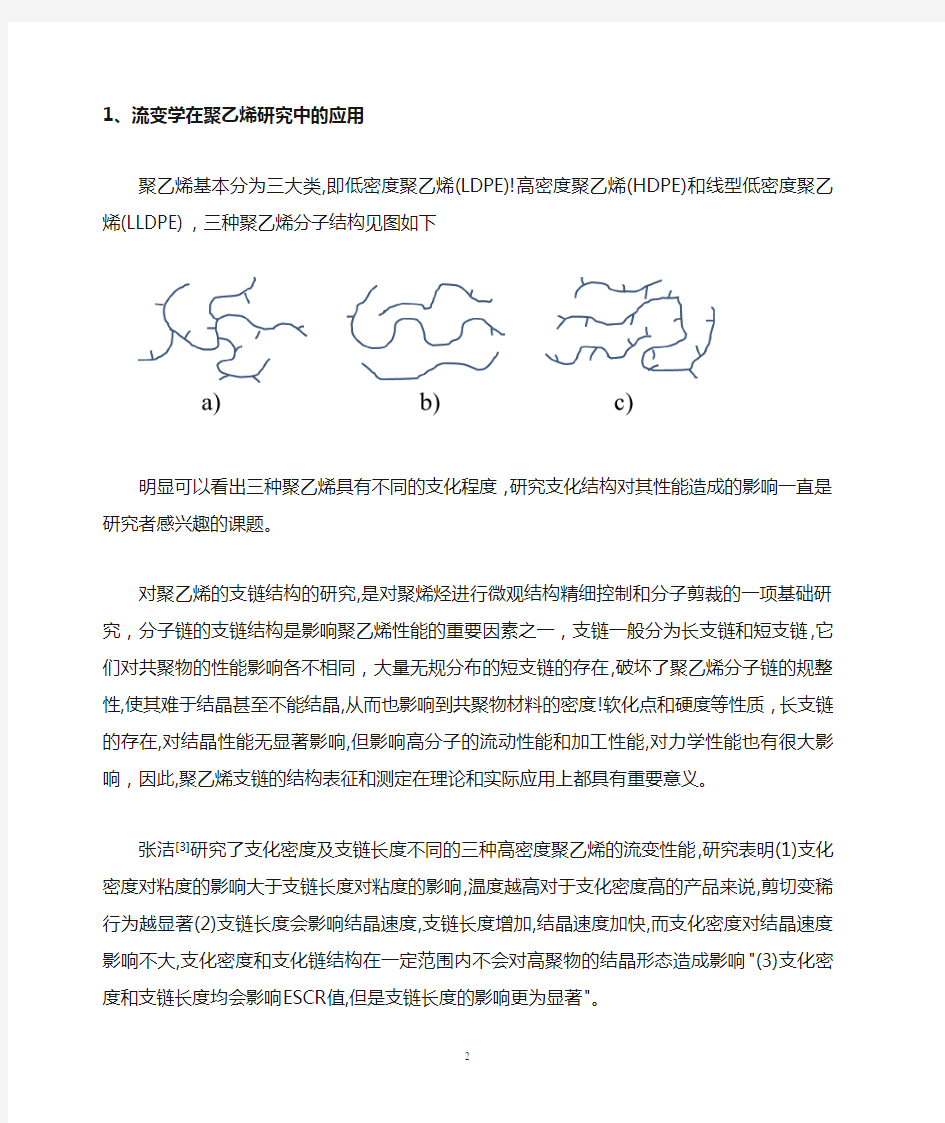 流变学在聚合物研究中的应用