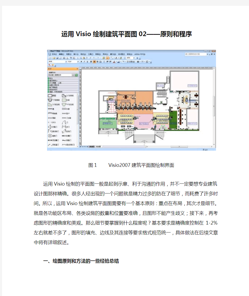 运用Visio绘制建筑平面图02——原则和程序