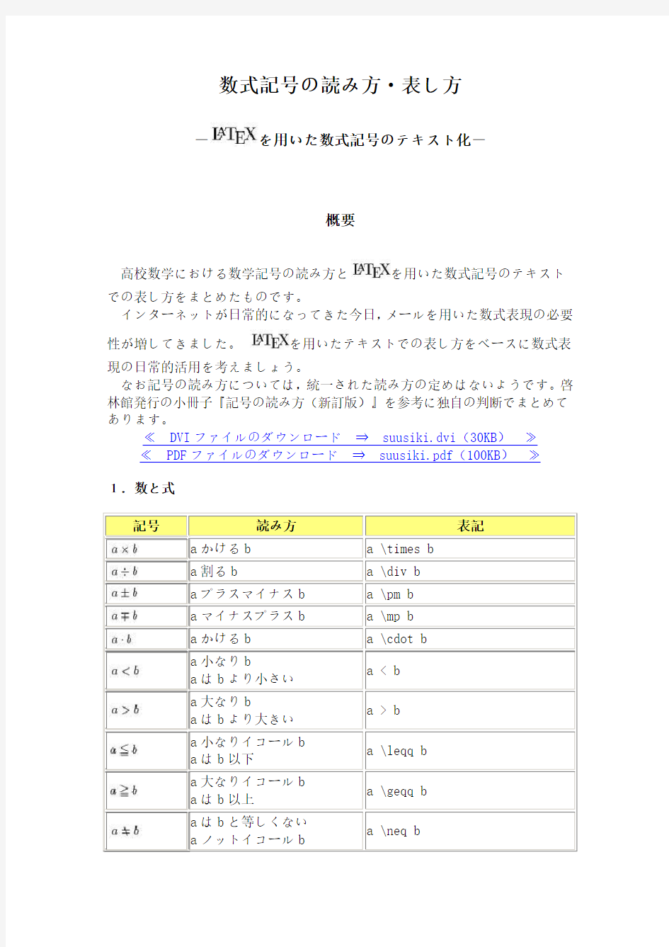 日语数学相关词汇